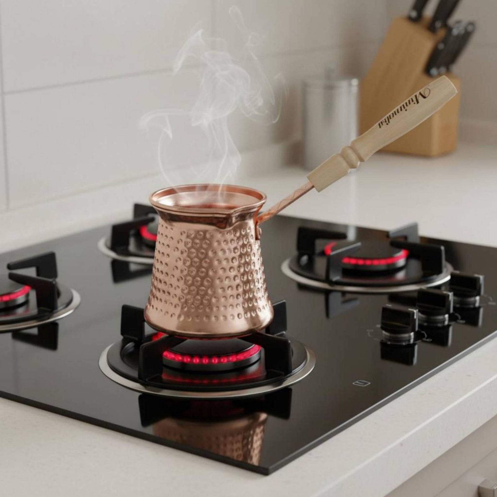 Pour Pot Aluminum - وعاء قهوة تركي بإطار سميك، قهوة