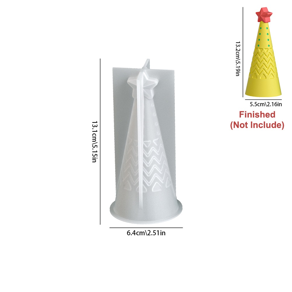 Candle Making Kit Xmas - سيليكون عيد الميلاد مخروط قالب شمع