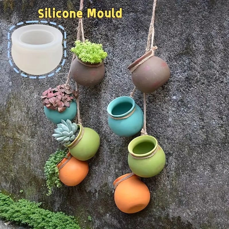 Candle Making Diy - قوالب أصص الزهور السيليكونية، قوالب الراتنج،