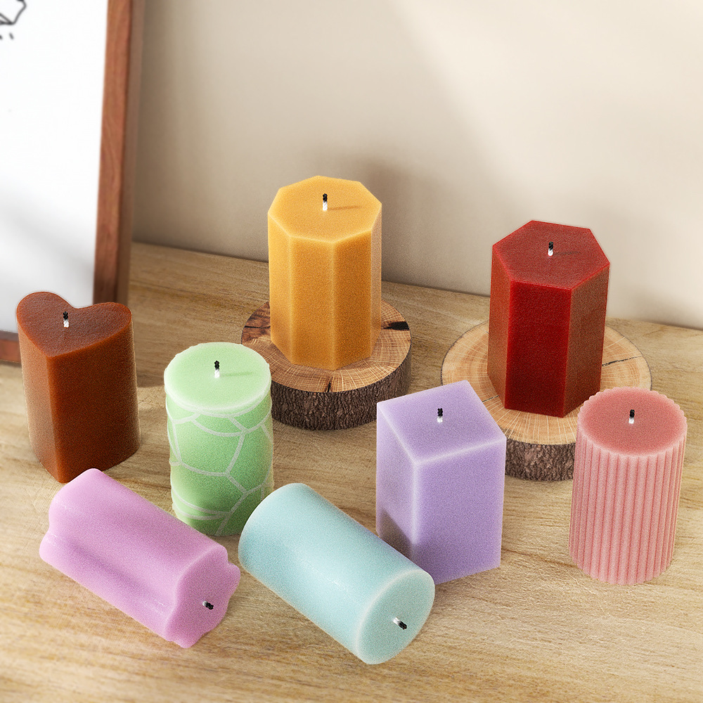 Candle Making Party - الهندسة العمود قالب من السيليكون ل