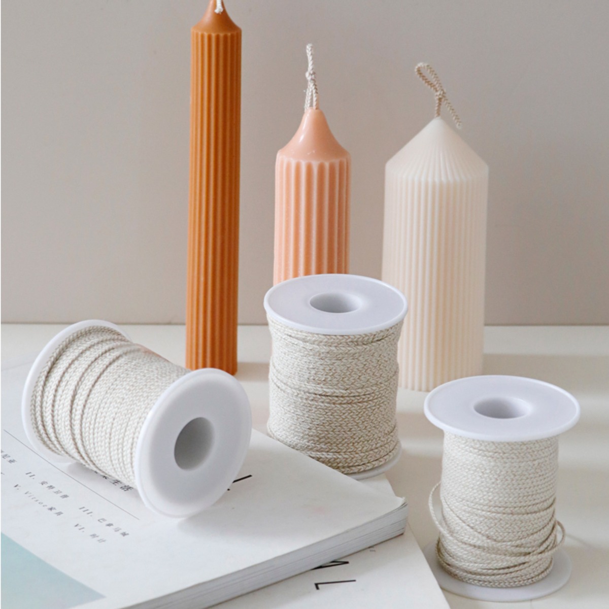 Candle Making Wicks - مجموعة صنع شموع العلاج بالروائح العطرية