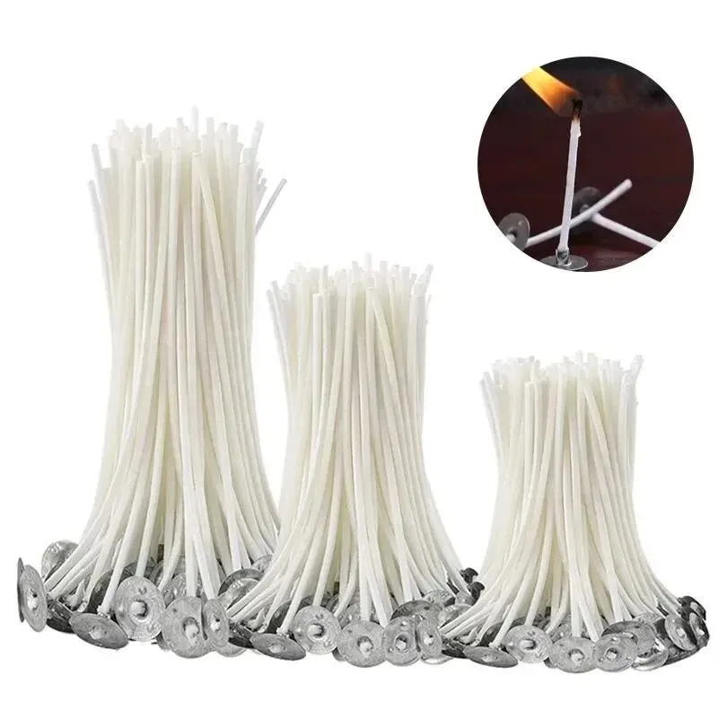 Candle Making Wicks - 100 قطعة فتائل الشموع 9/15/20 سنتيمتر