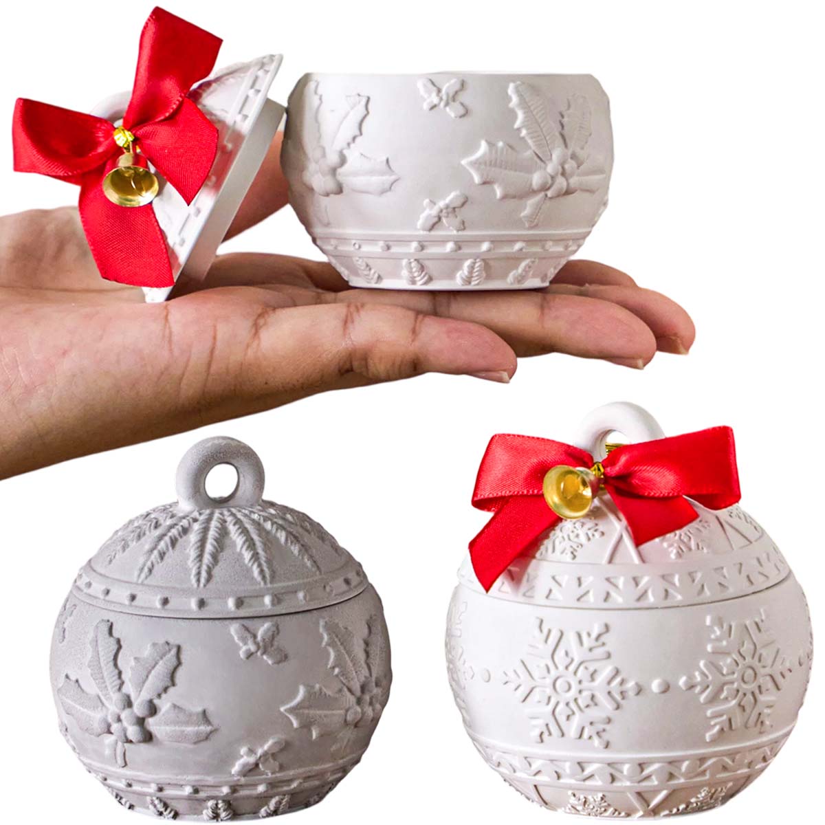 عيد الميلاد الإغاثة الثلوج الت - مراجعة Candle Making Kit Xmas وسعره