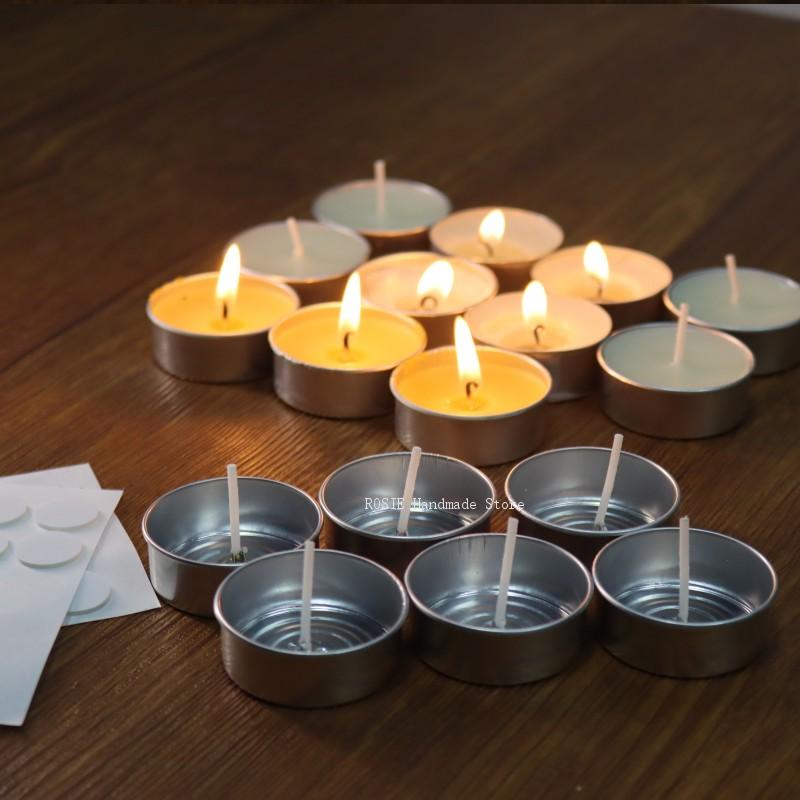 علبة شمع شاي دائرية من الألومن - مراجعة Candle Making Wicks وسعره