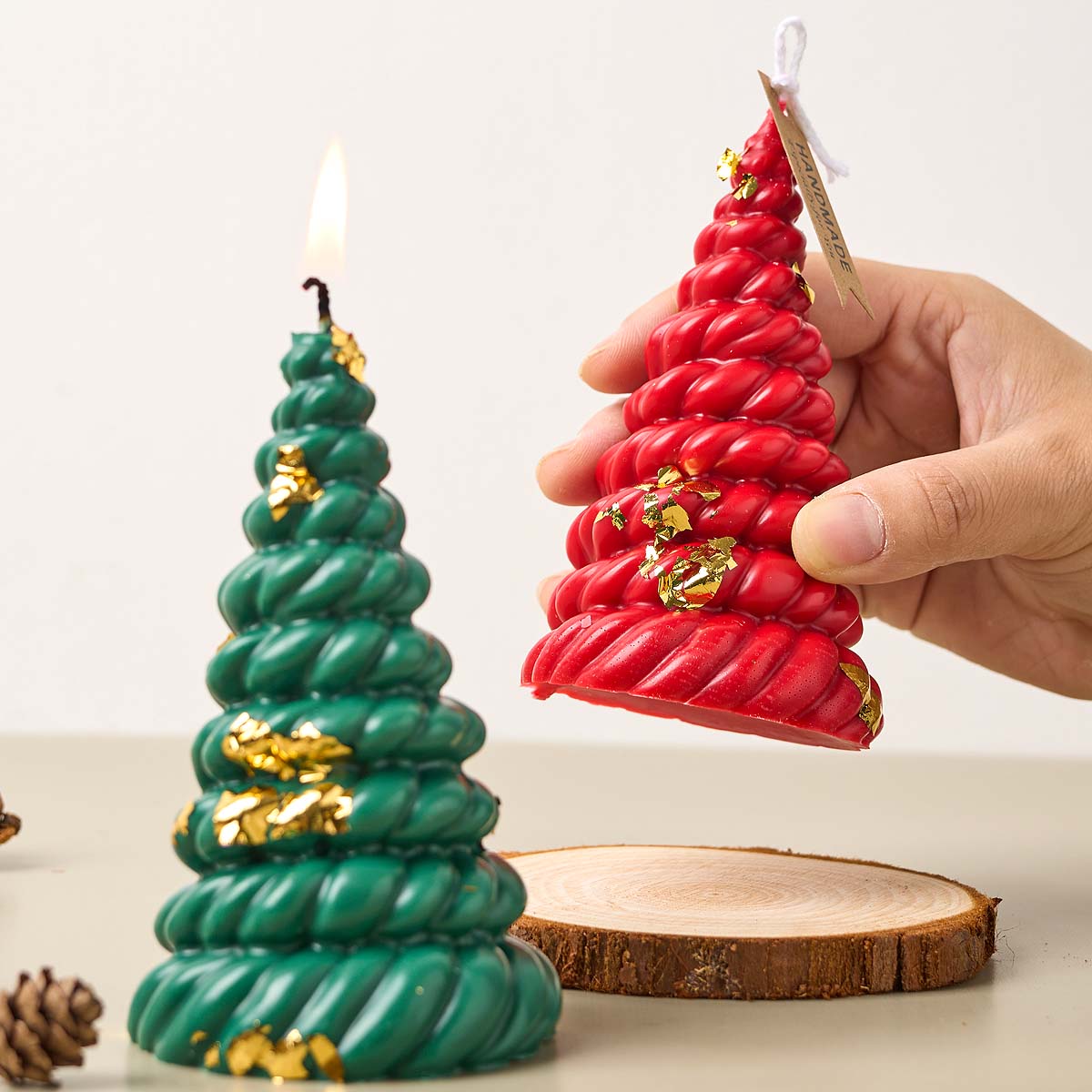 ثلاثية الأبعاد حبل القنب شجرة  - مراجعة Candle Making Kit Xmas وسعره
