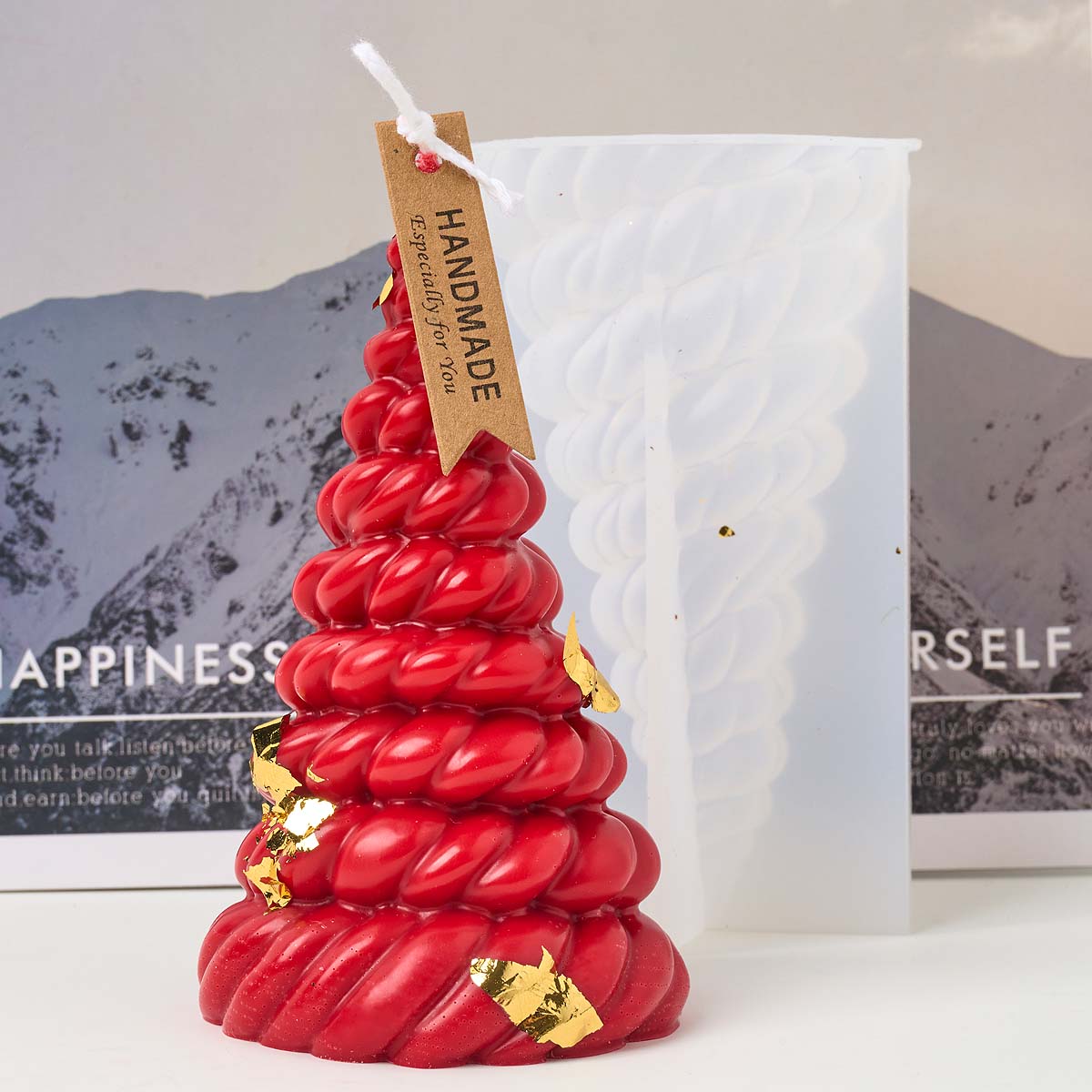 ثلاثية الأبعاد حبل القنب شجرة  - مراجعة Candle Making Kit Xmas وسعره