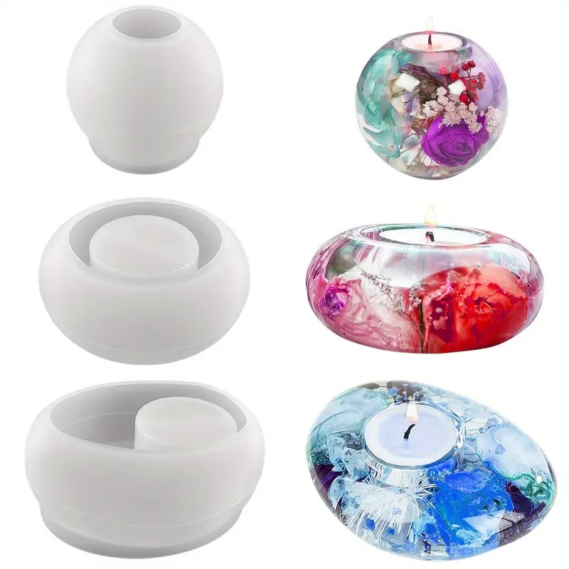 Tealight شمعة حامل الراتنج قال - مراجعة Candle Making Party وسعره