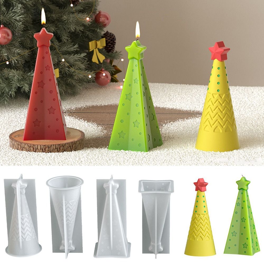 سيليكون عيد الميلاد مخروط قالب - مراجعة Candle Making Kit Xmas وسعره
