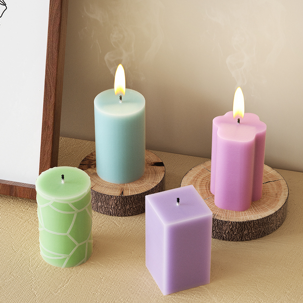 الهندسة العمود قالب من السيليك - مراجعة Candle Making Party وسعره