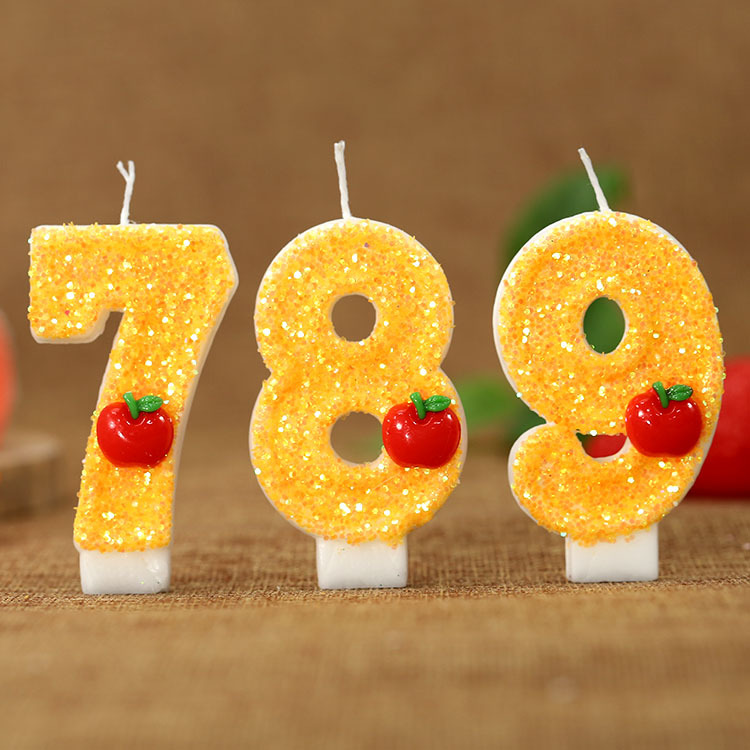 شمعة عيد ميلاد رقمية صفراء على - مراجعة Paraffin Candle Wax وسعره