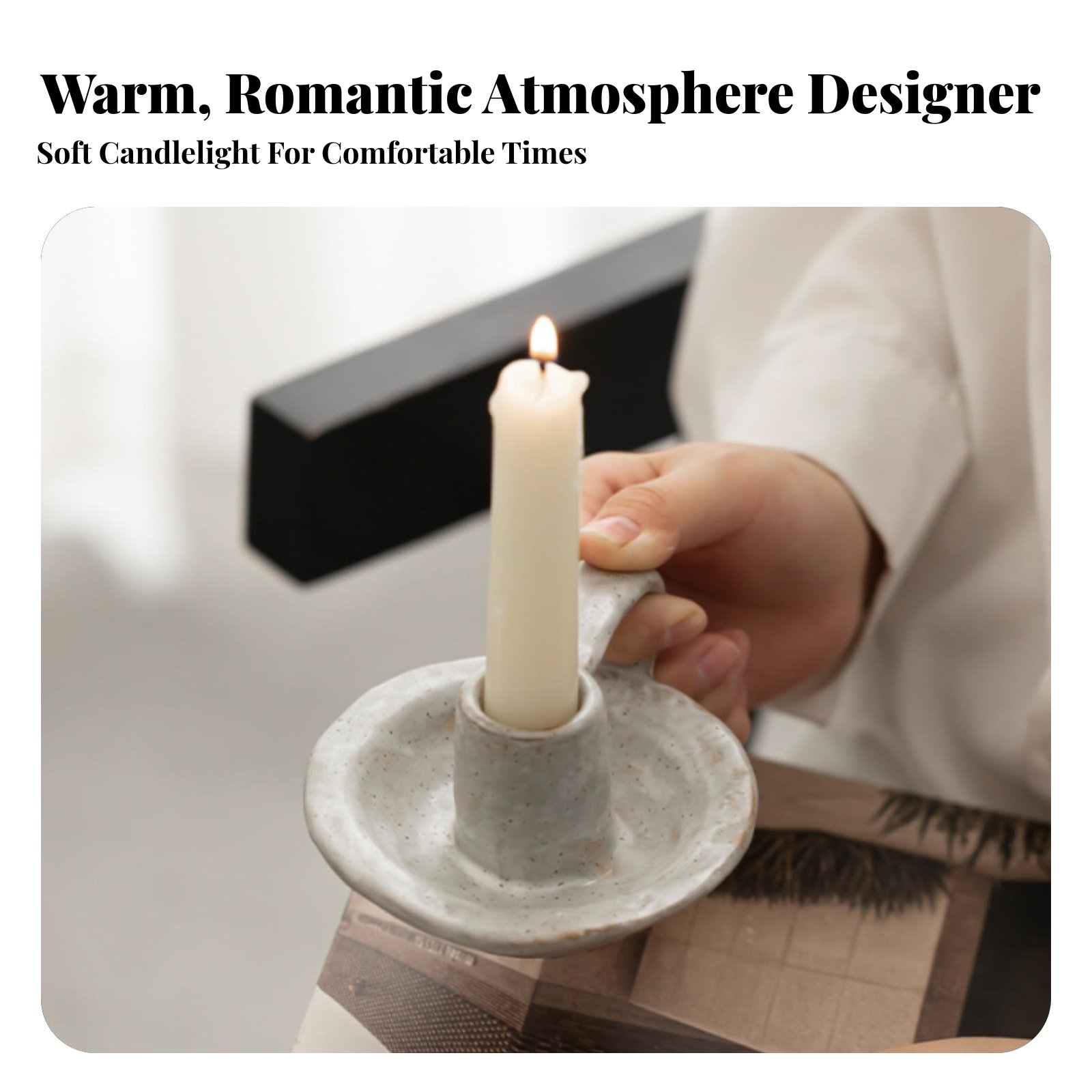 حامل شموع سيراميك بتصميم نوردي - مراجعة Paraffin Candle Wax وسعره