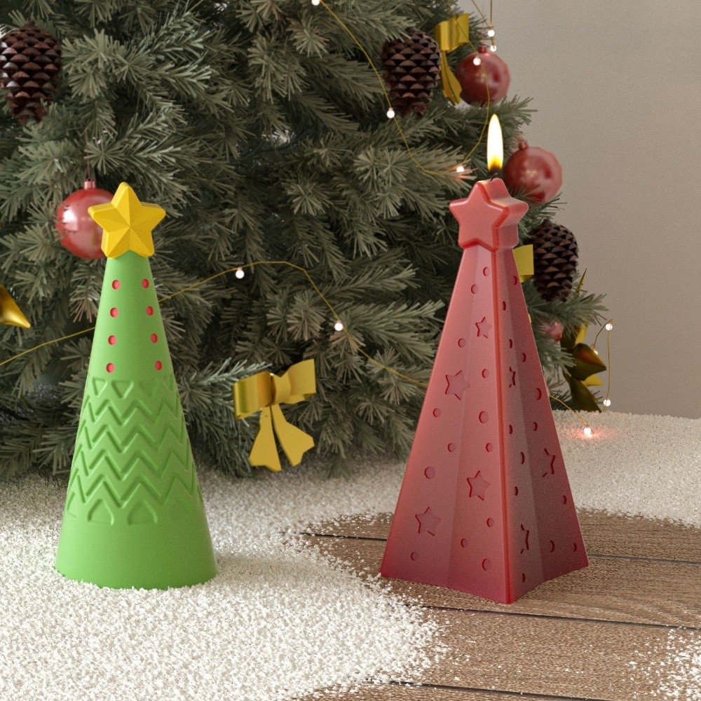 جديد سيليكون عيد الميلاد مخروط - مراجعة Candle Making Kit Xmas وسعره