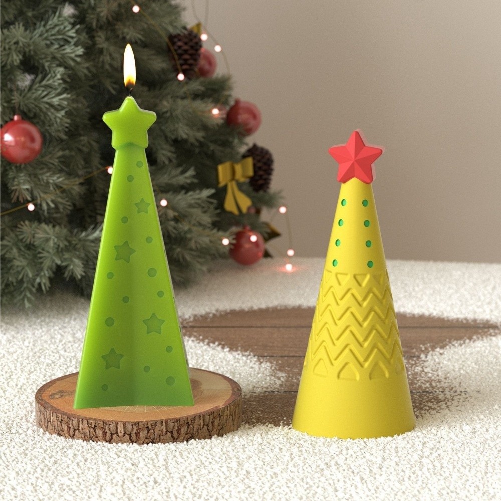 جديد سيليكون عيد الميلاد مخروط - مراجعة Candle Making Kit Xmas وسعره