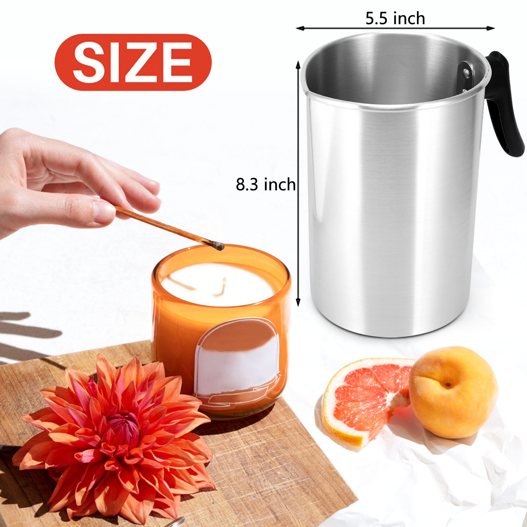 وعاء صب الشمع THIVN-4 بوزن 4 أ - مراجعة Pour Pot Aluminum وسعره